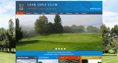 Desktop Screenshot of leekgolfclub.co.uk