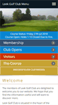 Mobile Screenshot of leekgolfclub.co.uk